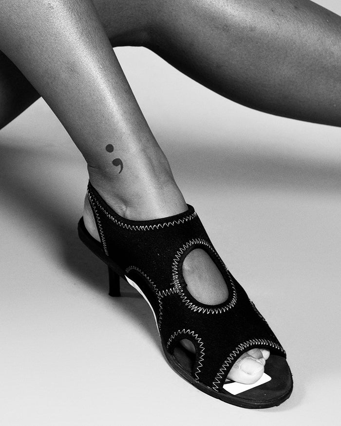 Inkbox Temporary Tattoos, Semi-Permanent Tattoo, One Premium Easy Long Lasting, Water-Resistant Temp Tattoo with For Now Ink - Lasts 1-2 Weeks, Love Tattoo, 2 x 2 in, Semicolon - Image 2